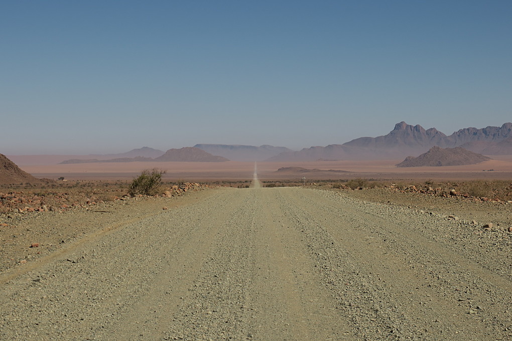 Driving north from Duwisib to Sesriem, Namibia